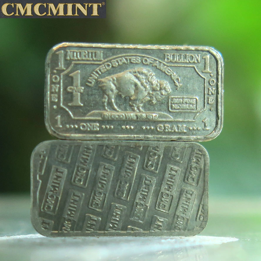 Metal Crafts Niobium Price 1 Gram. 999 Fine Pure Niobium Buffalo Bullion Bar